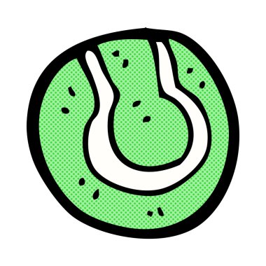 komik karikatür tenis topu