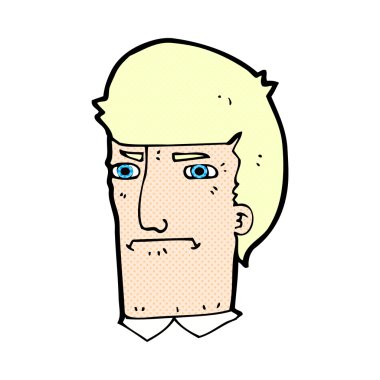 komik karikatür adam gözleri daralma