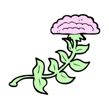 komik karikatür çiçek