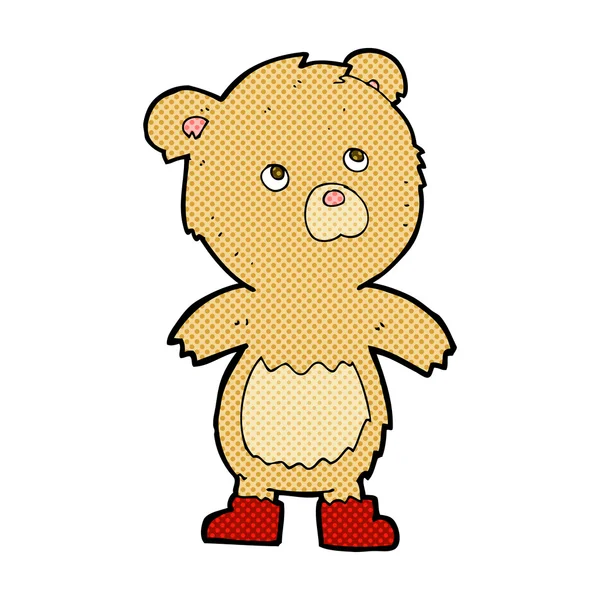 Urso de pelúcia de banda desenhada — Vetor de Stock