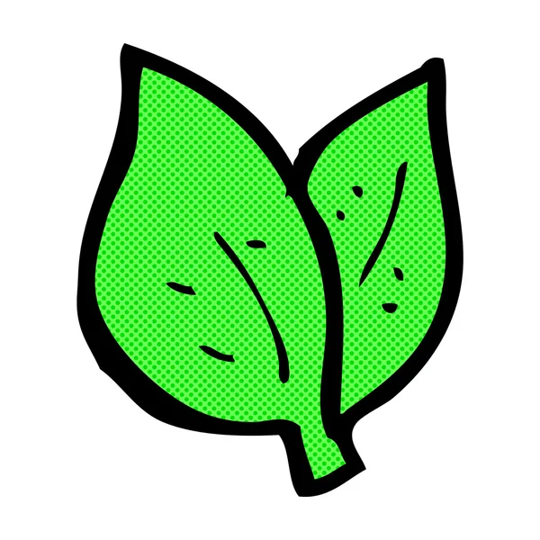 コミック漫画の葉のシンボル — ストックベクタ