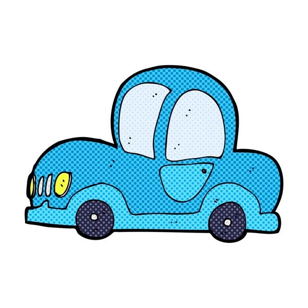 Comic cartoon car — Stock Vector