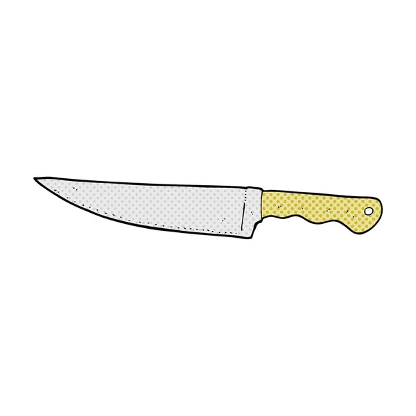 Komik karikatür mutfak bıçağı — Stok Vektör