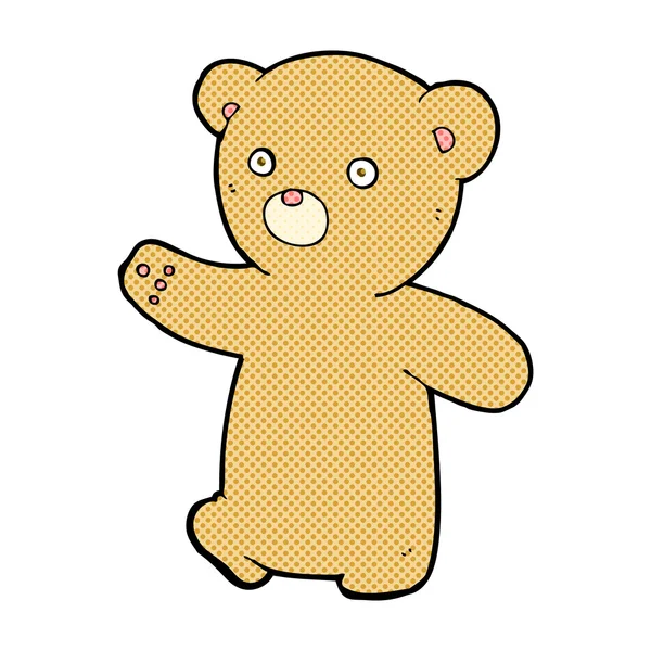 Strip cartoon teddy bear — Stockvector