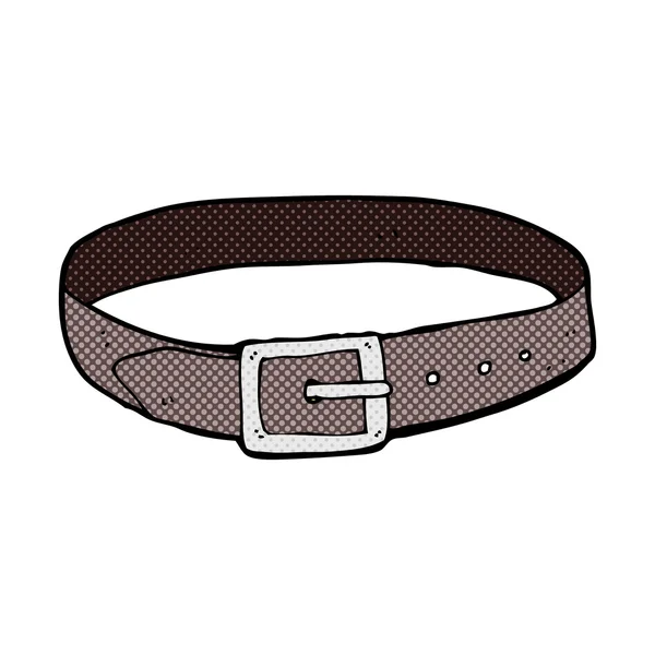 Strip cartoon lederen riem — Stockvector