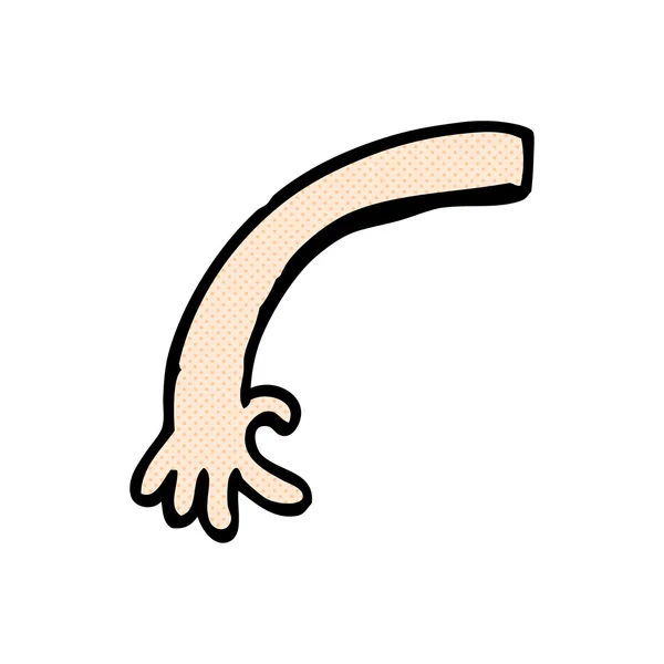 Strip cartoon arm — Stockvector