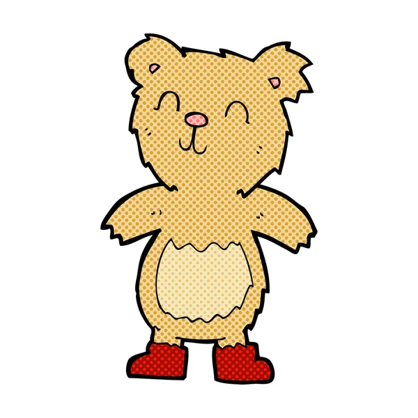 Bande dessinée ours en peluche — Image vectorielle