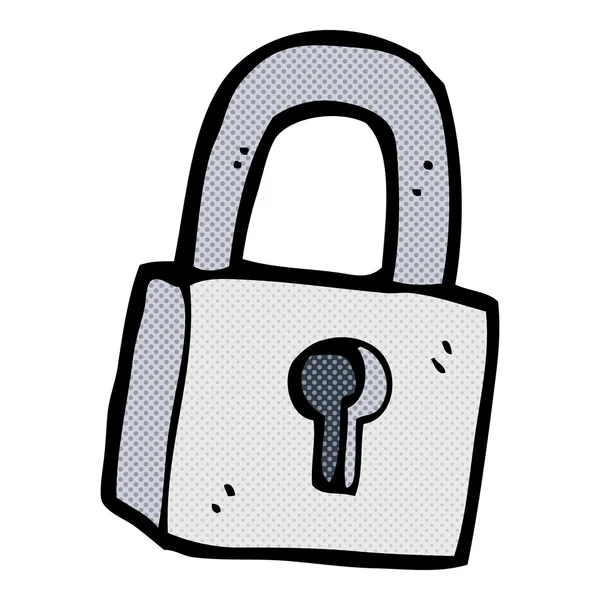 Bande dessinée cadenas — Image vectorielle