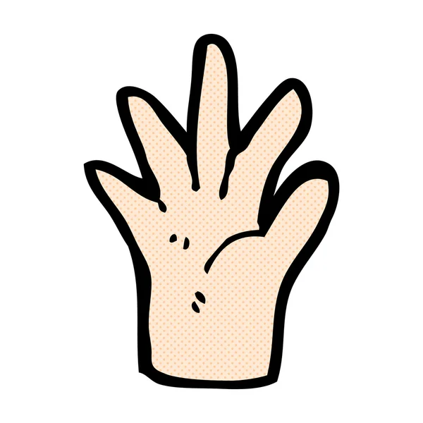 Comic Cartoon Hand Symbol — Stockvektor