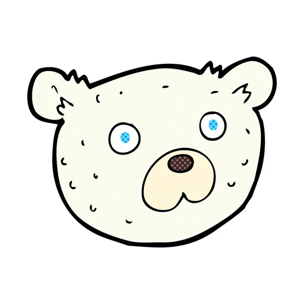 Comic cartoon polar bear — Stock Vector