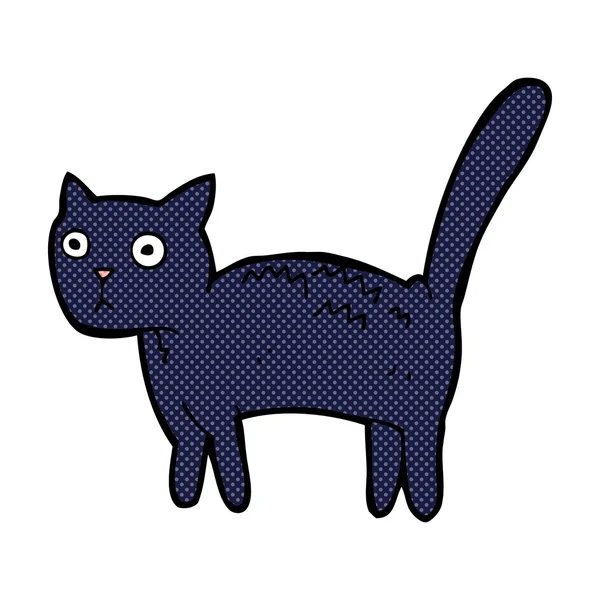 Historieta de dibujos animados asustado gato — Archivo Imágenes Vectoriales