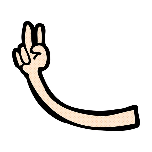 Strip cartoon arm — Stockvector