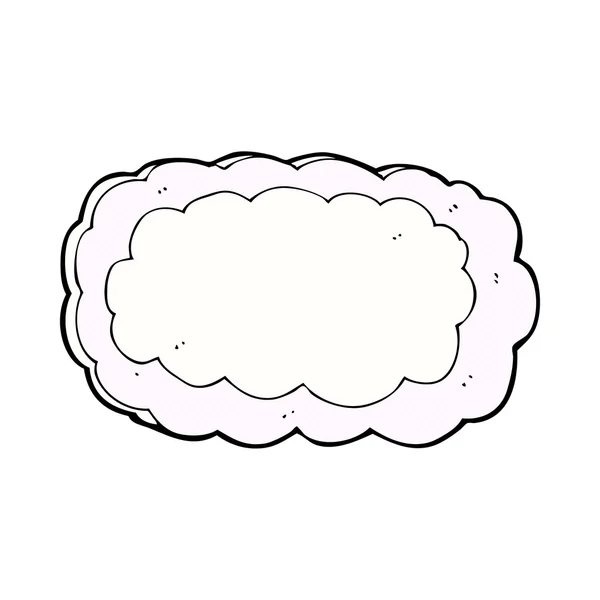 Cómic símbolo de nube de dibujos animados — Archivo Imágenes Vectoriales