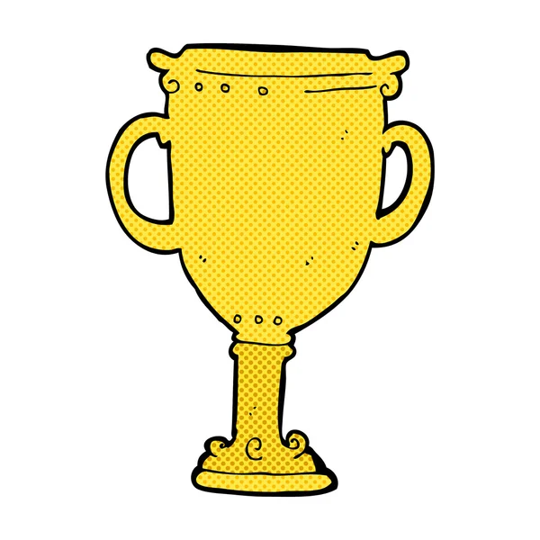 Comic cartoon trophy — Stock Vector