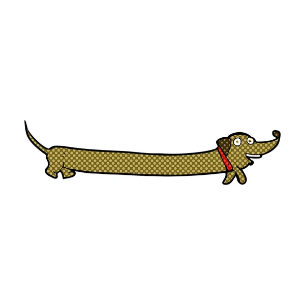 Caricatura cómica dachshund — Archivo Imágenes Vectoriales