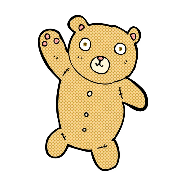 Strip cartoon cute teddy bear — Stockvector