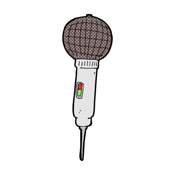 Bande dessinée microphone — Image vectorielle