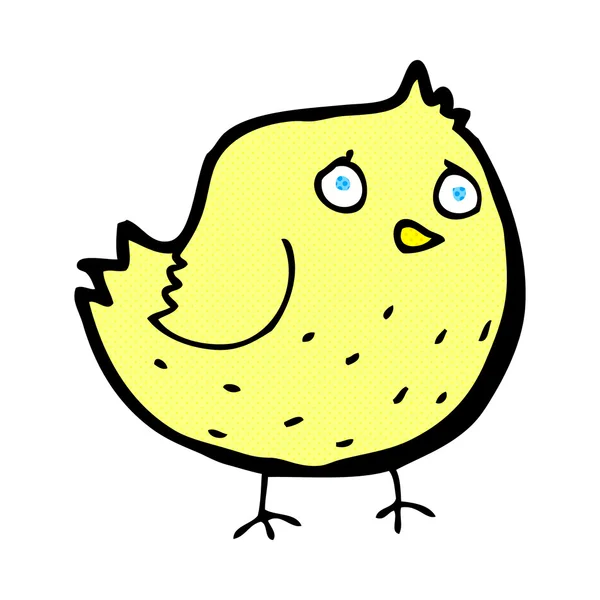 Komiska tecknade fågeln — Stock vektor