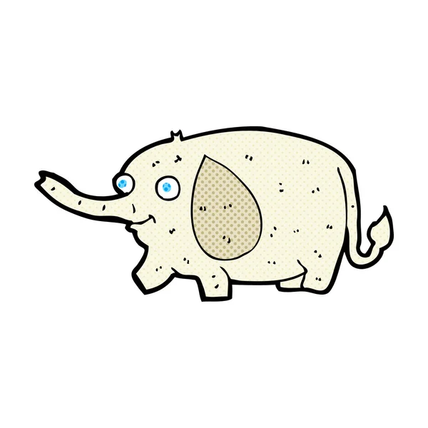 Strip cartoon grappige kleine olifant — Stockvector