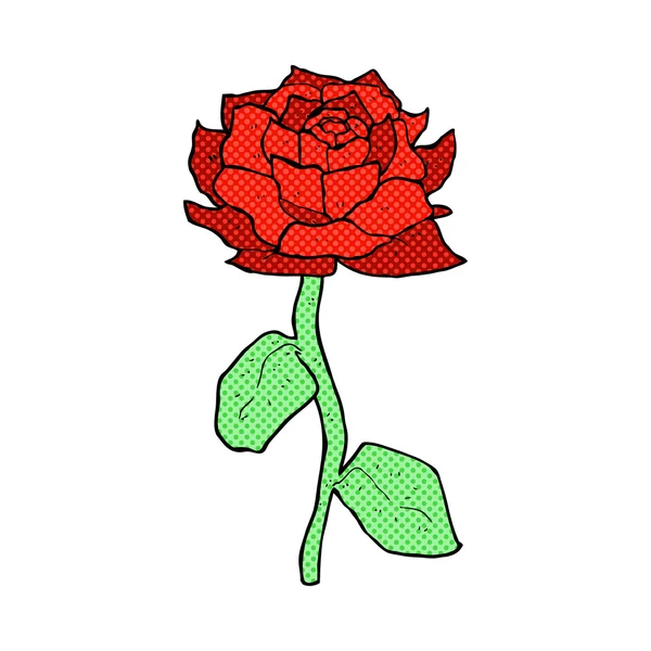 Rosa historieta de dibujos animados — Vector de stock