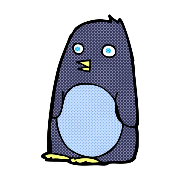 Pingüino de dibujos animados cómicos — Archivo Imágenes Vectoriales