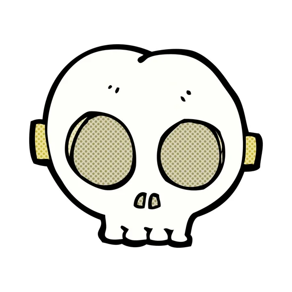 Fumetto halloween cranio maschera — Vettoriale Stock
