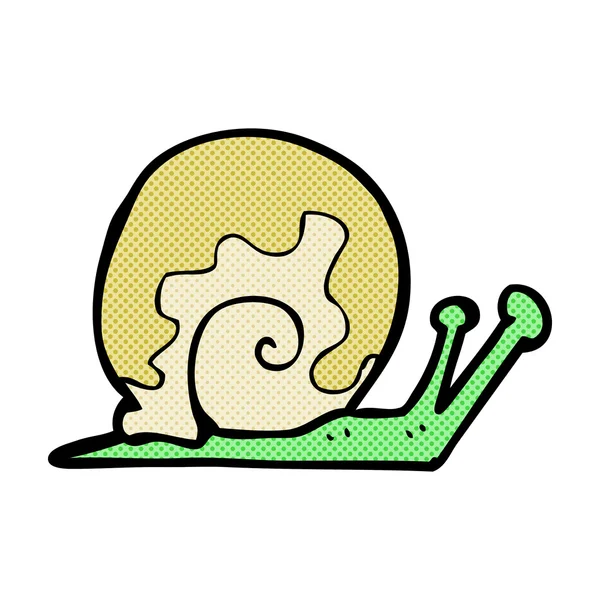 Comic cartoon snail — Stock Vector