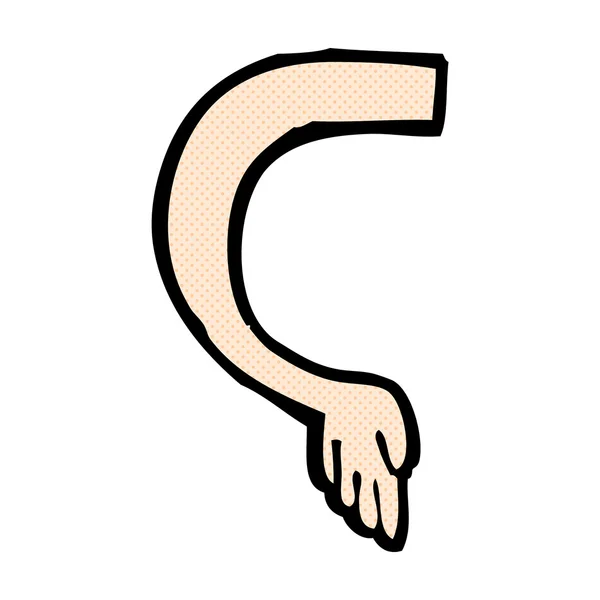 Komiska cartoon arm — Stock vektor