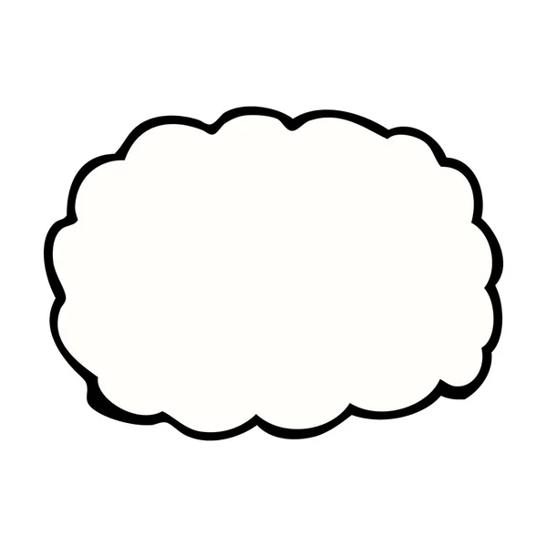 BD dessin animé nuage symbole — Image vectorielle