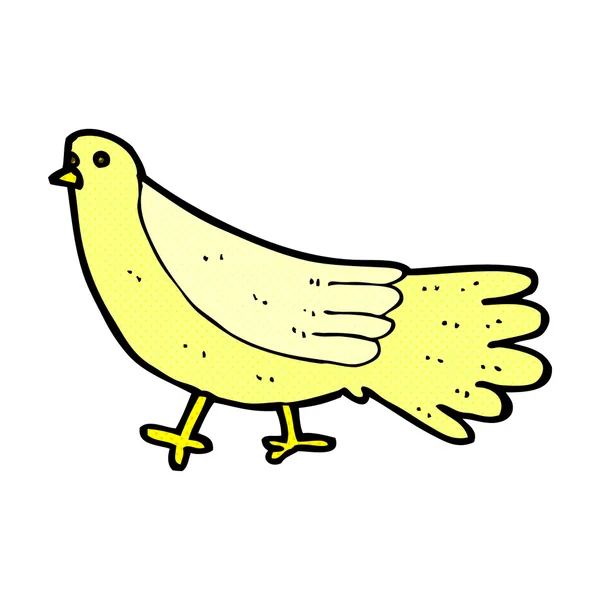 Pájaro historieta cómica — Vector de stock