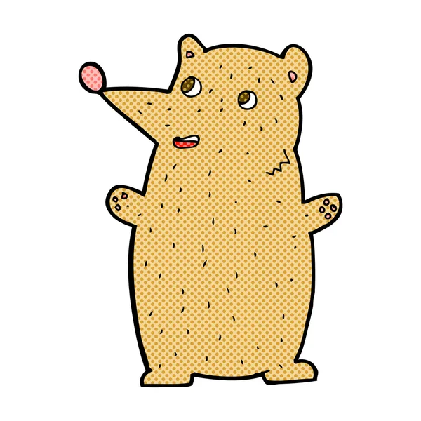 滑稽的漫画卡通熊 — 图库矢量图片