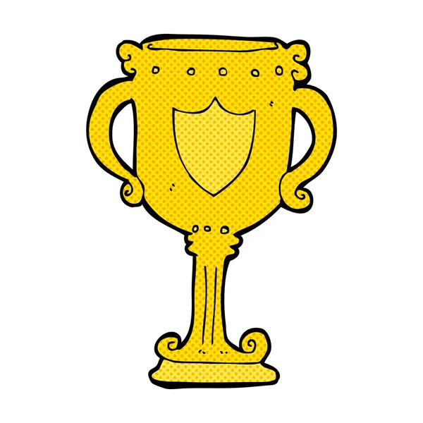 Comic cartoon trophy — Stock Vector