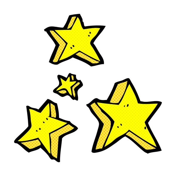 Comic cartoon stars — Stock Vector