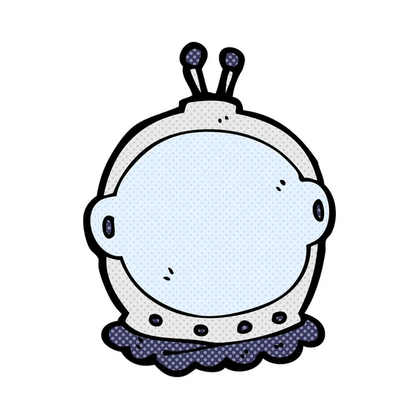 Strip cartoon astronaut helm — Stockvector