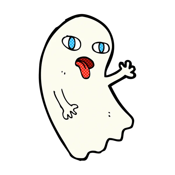 Fantasma cómico divertido de dibujos animados — Archivo Imágenes Vectoriales