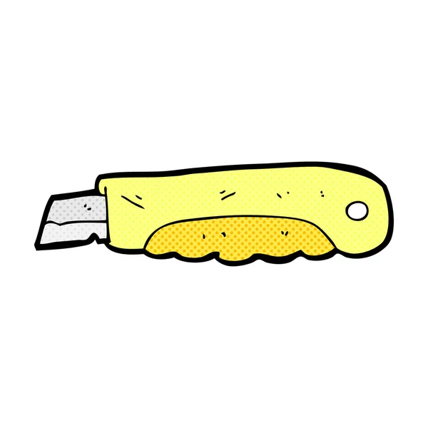 Cuchillo cómico de construcción de dibujos animados — Vector de stock