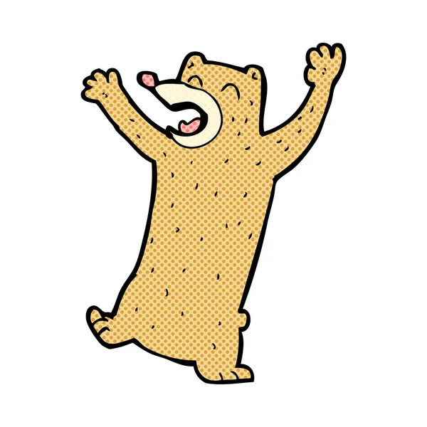 Комедійний мультфільм ведмідь — стоковий вектор