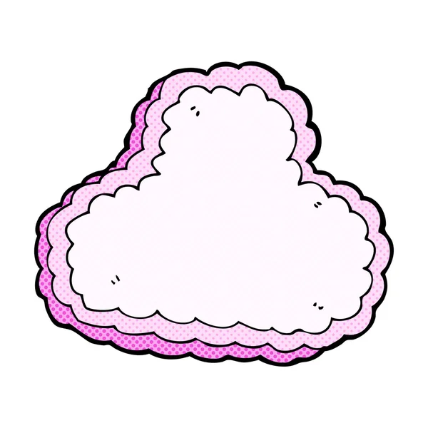 Comic cartoon decorative cloud — стоковый вектор