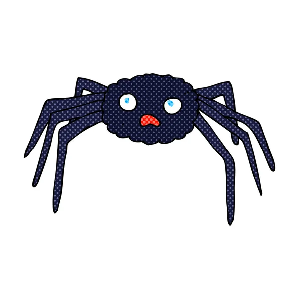 Комический паук — стоковый вектор