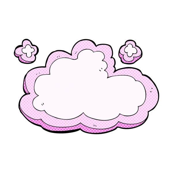 Comic cartoon decorative cloud — стоковый вектор