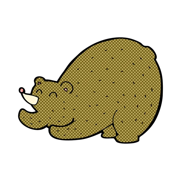 Fumetto cartoni animati stretching orso — Vettoriale Stock