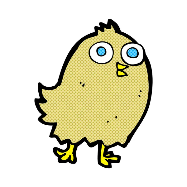 Komiska cartoon happy bird — Stock vektor