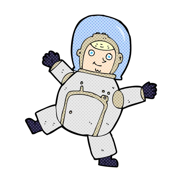 Strip cartoon astronaut — Stockvector