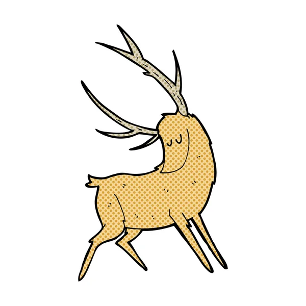 Fumetto cervo cartone animato — Vettoriale Stock