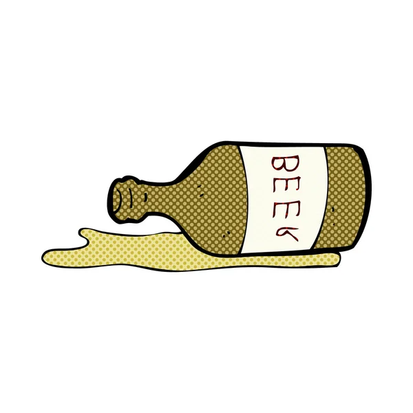 Strip cartoon gemorste bier — Stockvector