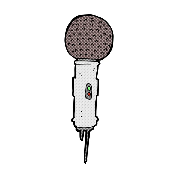 Bande dessinée microphone — Image vectorielle