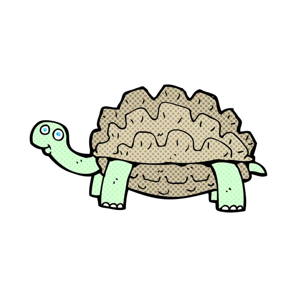 Tortuga de dibujos animados cómicos — Archivo Imágenes Vectoriales