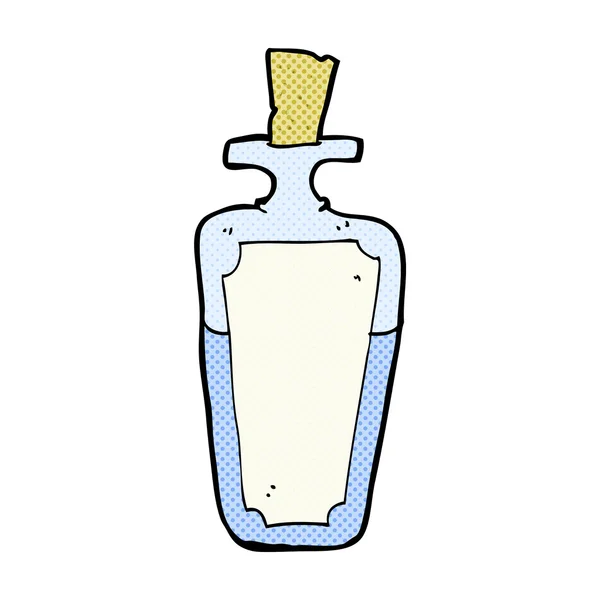 BD bouteille de potion dessin animé — Image vectorielle