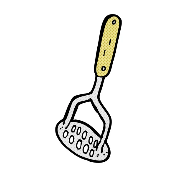 Comic cartoon potato masher — Stock Vector