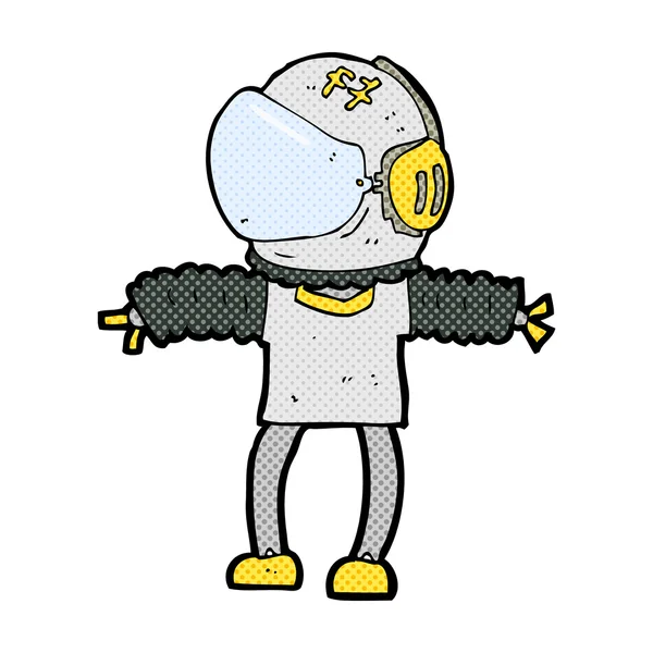 Comic-Astronaut — Stockvektor